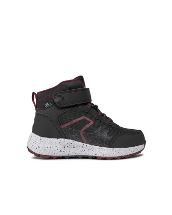 Pantofi copii,  08017, Piele ecologica, Negru