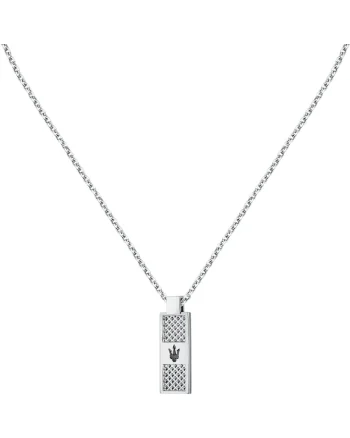 Colier  JM423AVD20, Argintiu, Negru