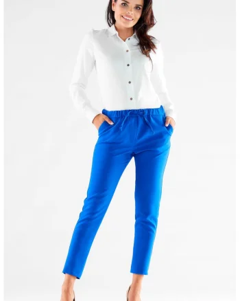 Pantaloni dama,  Poliester/Viscoza, Negru