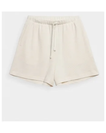 Pantaloni scurti dama,  302741960, Bumbac/Poliester, Verde, Ecru