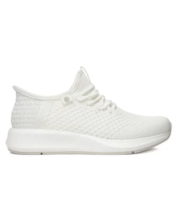 Pantofi sport dama  alb, plasa, confort modern