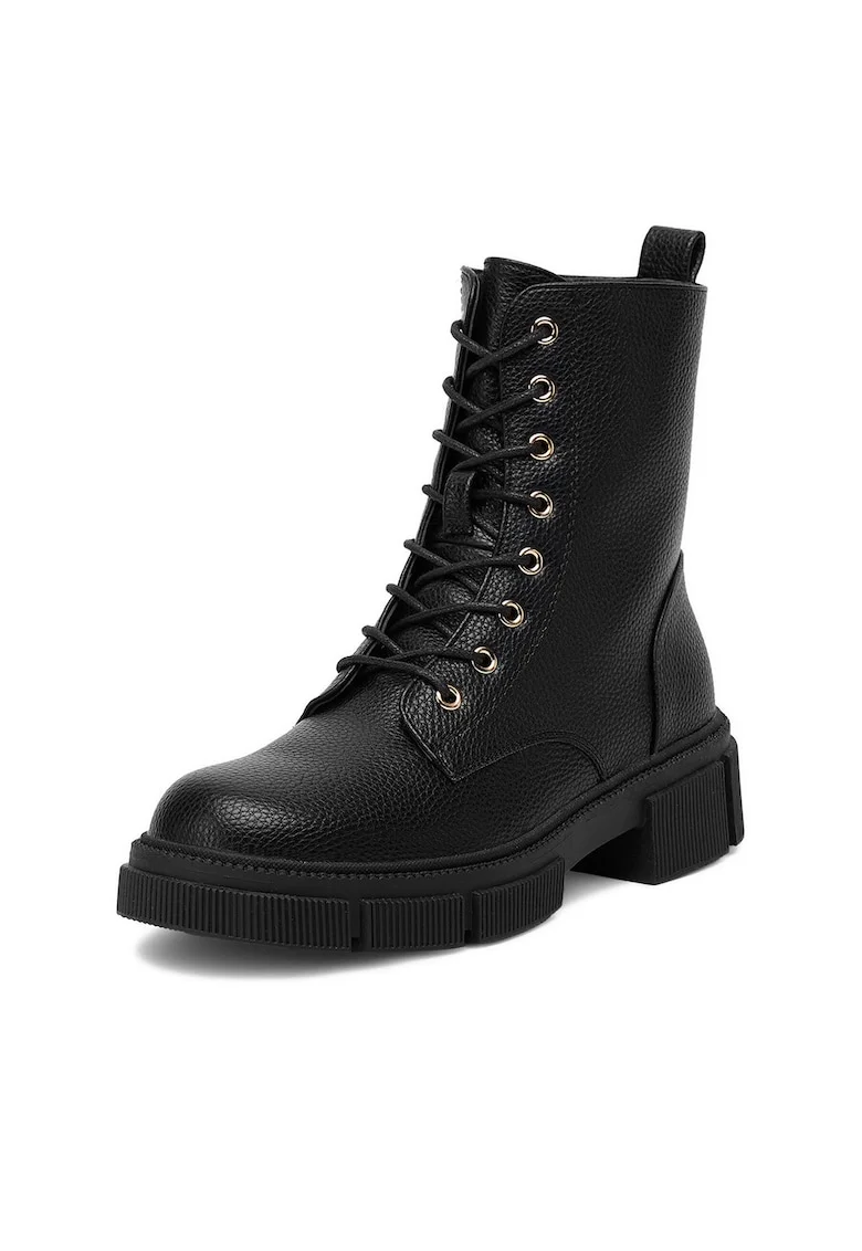 Botine dama HX21056-58A,  Textil, Negru