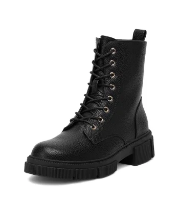 Botine dama HX21056-58A,  Textil, Negru