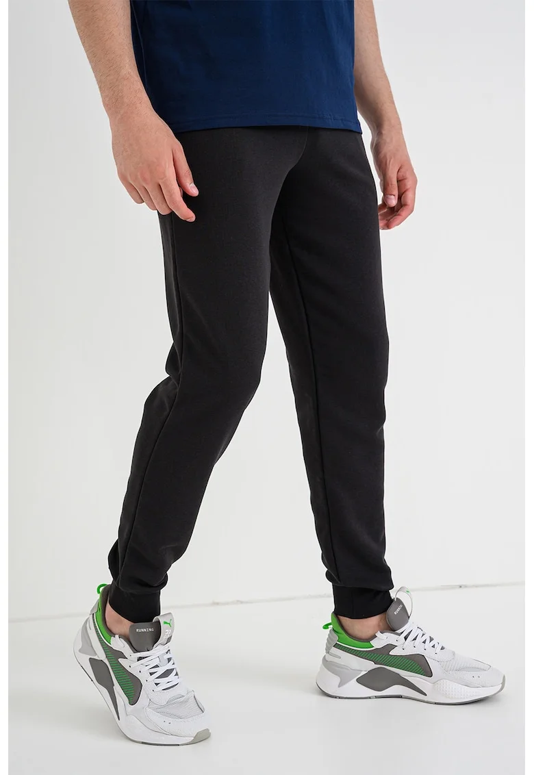 Pantaloni de trening cu logo ESS 2, Negru carbon