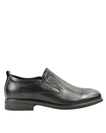 Pantofi casual  E670003A negru din piele naturala, Negru