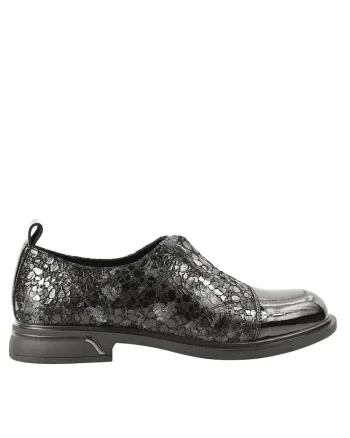 Pantofi casual  negru lacuit, Negru