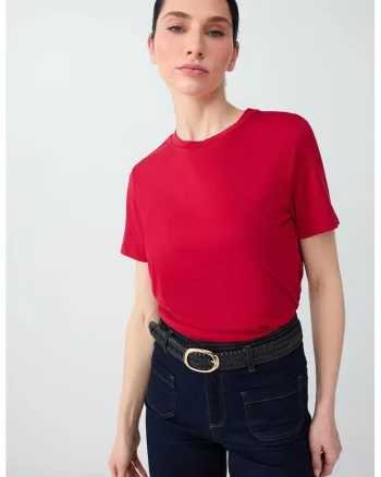 Tricou din amestec de modal, Rosu