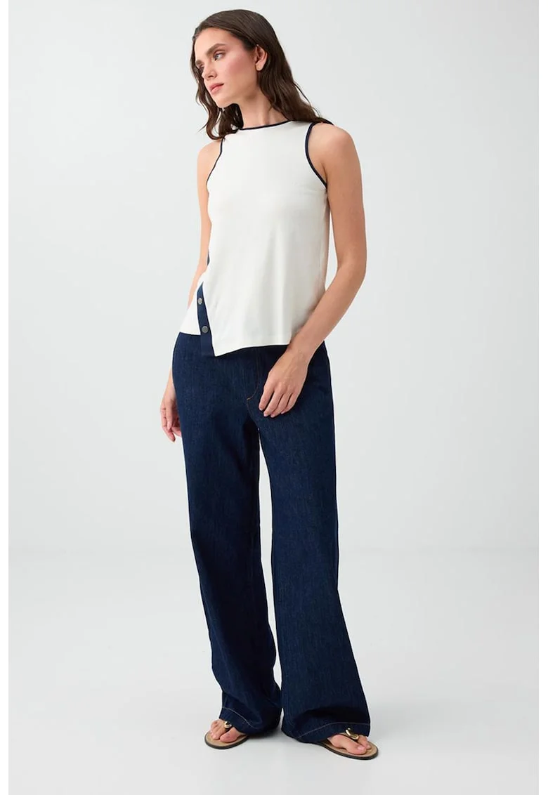 Blugi relaxed fit, Bleumarin