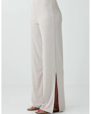 Pantaloni cu slituri laterale, Grej