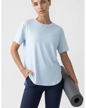Tricou lejer din amestec de modal, Albastru deschis