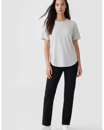 Tricou lejer din amestec de modal, Gri deschis