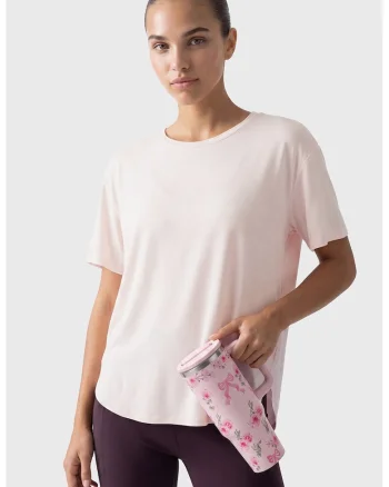 Tricou lejer din amestec de modal, Roz pal