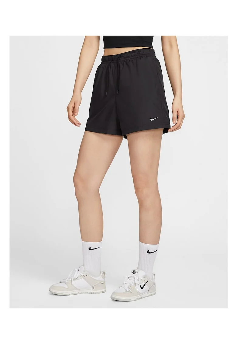 Pantaloni scurti  W NSW MR ESSNTL WVN SHORT FV7557-010, Negru