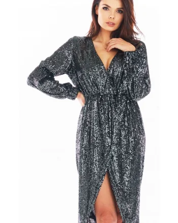 Rochie A399 - Grafit
