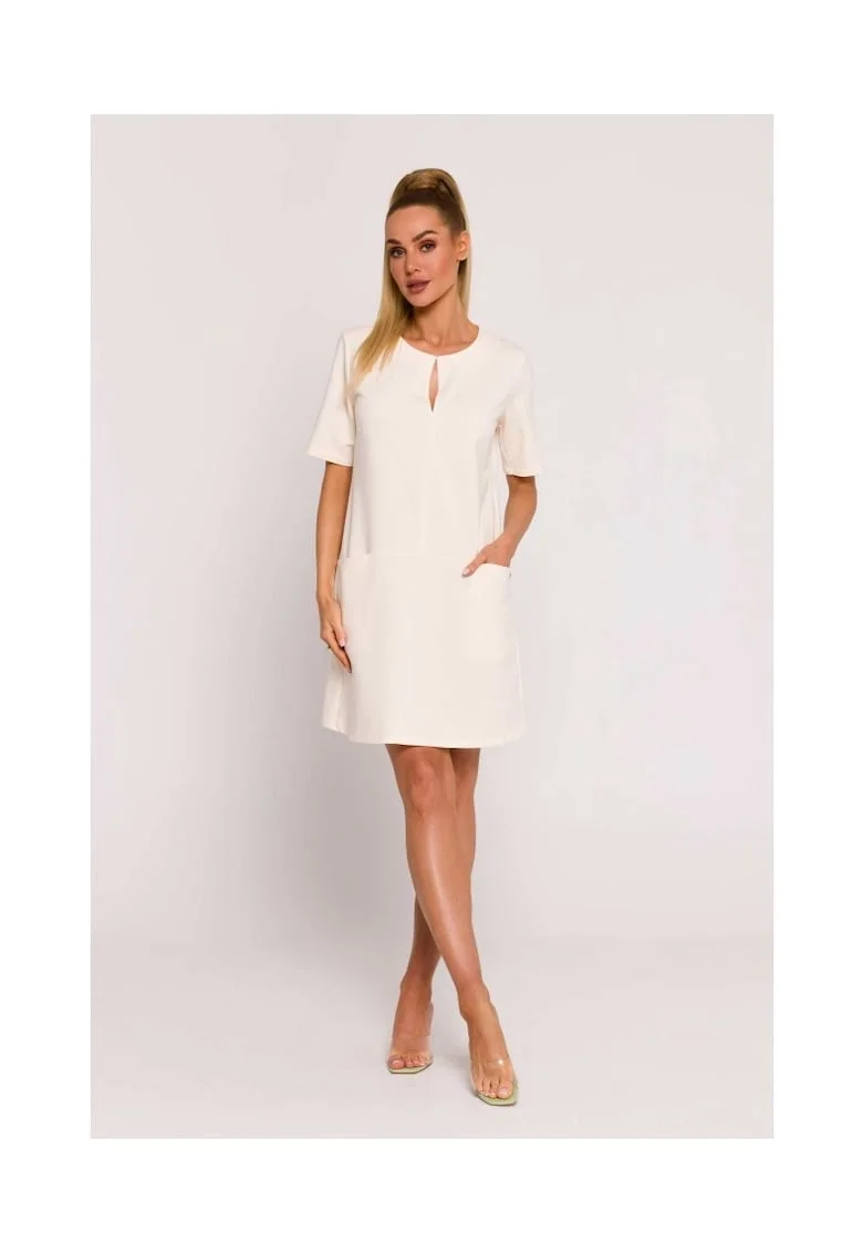 Rochie trapez cu buzunare
