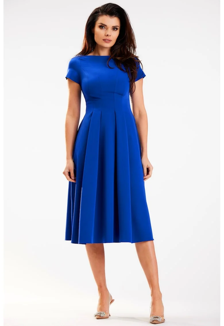 Midi Rochie Maneca scurta, La baza gatului A569