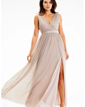 Lunga Rochie Fara maneca A625