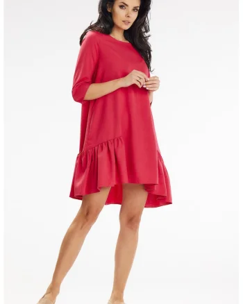 Scurta Rochie Maneca trei sferturi Casual A648