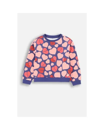 Bluza sport cu imprimeu cu inimi