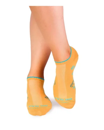 Sosete scurte bumbac organic Waves Yellow