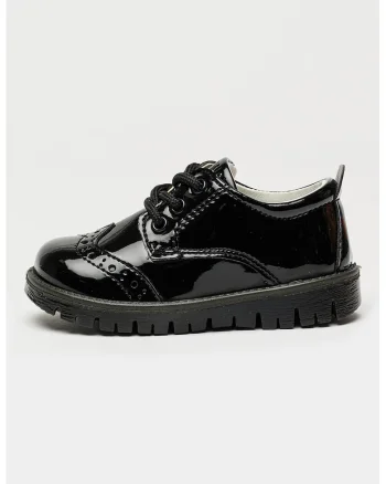 Pantofi de piele lacuita Vernice, Negru