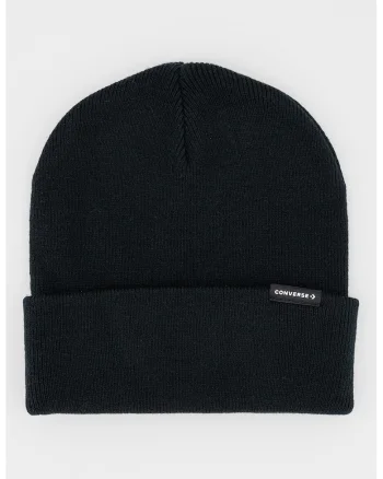 Caciula unisex cu model uni, Alb/Negru