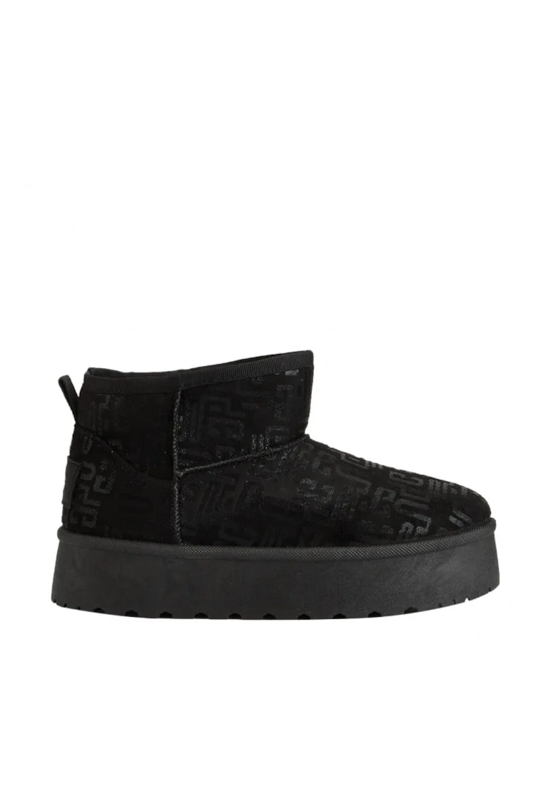 Ghete dama,  Lcj-25-32-3655la, neagra, piele, Negru