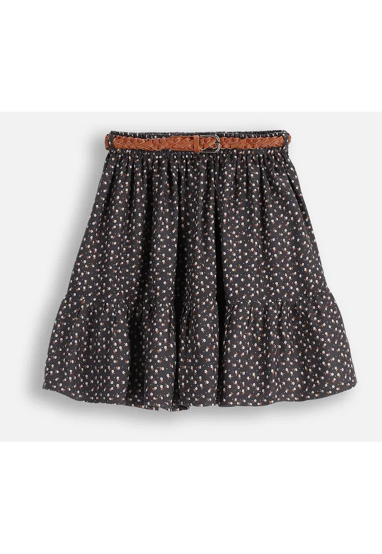 Fusta scurta cu imprimeu floral