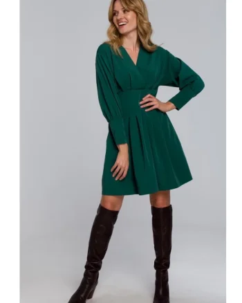Rochie kimono,  Poliester, Rosu