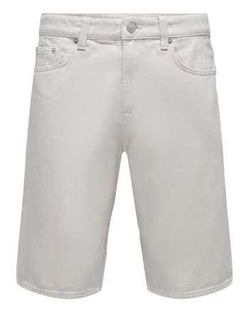 Pantaloni Scurti barbati,  301848226, Bumbac, Alb, Alb