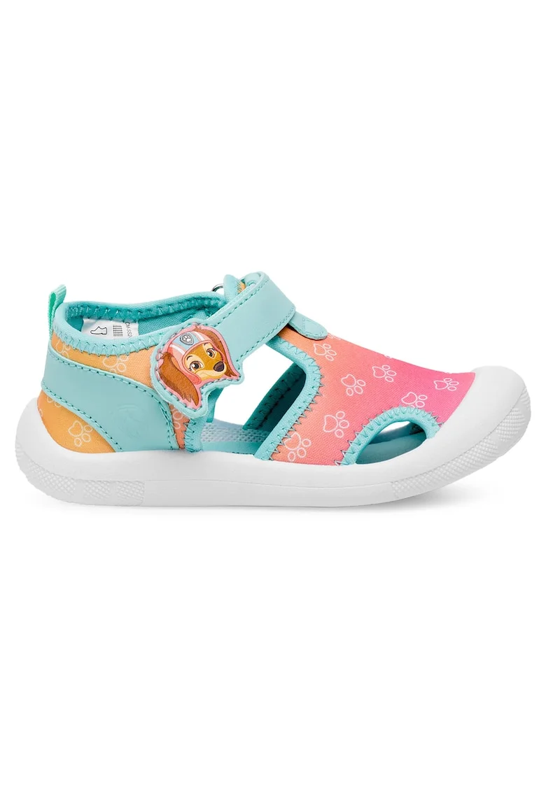 Papuci de casa,  multicolor, textil, pentru fetita,