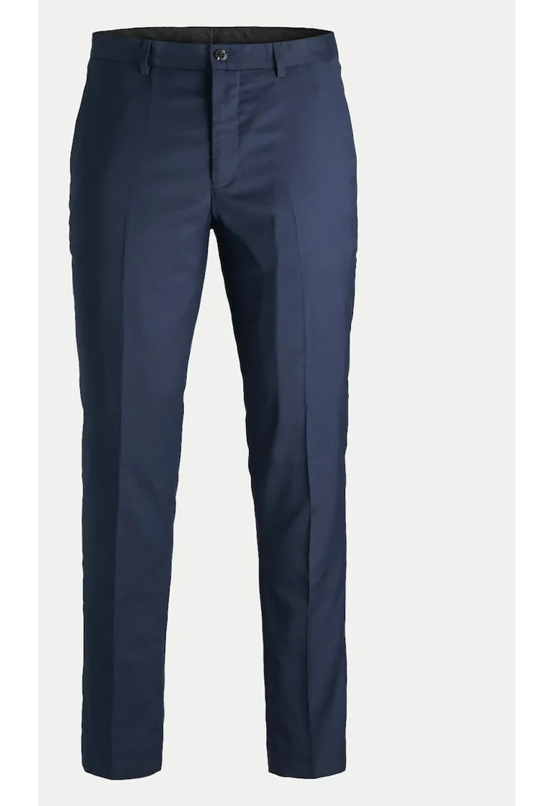 Pantaloni barbati,  304196225, Albastru inchis, Poliester