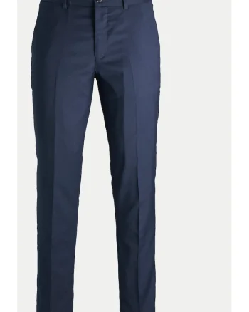 Pantaloni barbati,  304196225, Albastru inchis, Poliester