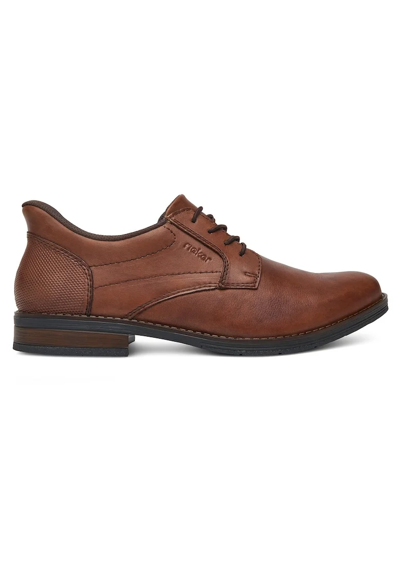 Pantofi barbatesti,  maro, piele naturala, varf rotund,