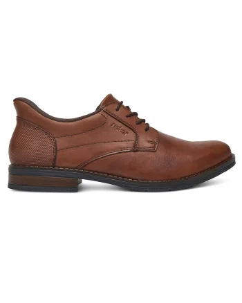 Pantofi barbatesti,  maro, piele naturala, varf rotund,