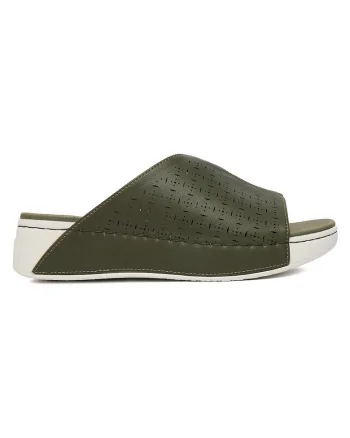Slapi dama  verde, confortabili,