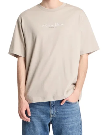 Tricou barbati,  Bumbac,Crem