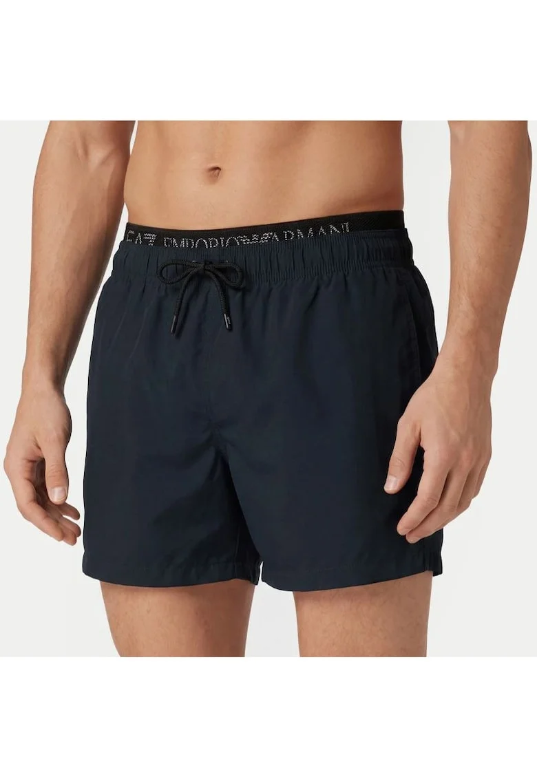 Sort de baie barbati WATER SPORTS SW M ELASTIC TAPE BOXER,  Poliester, Albastru, Albastru