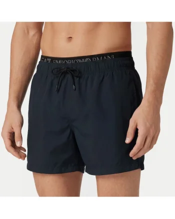 Sort de baie barbati WATER SPORTS SW M ELASTIC TAPE BOXER,  Poliester, Albastru, Albastru
