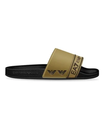 Papuci barbati,  Sintetic, Negru, Negru