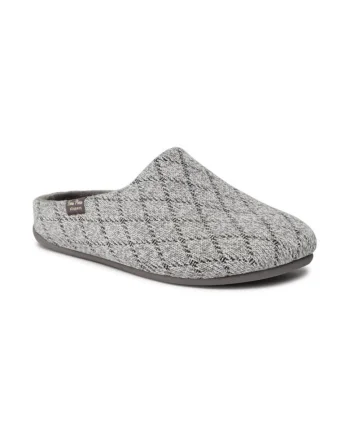 Papuci de casa barbati,  303201, Textil, Gri