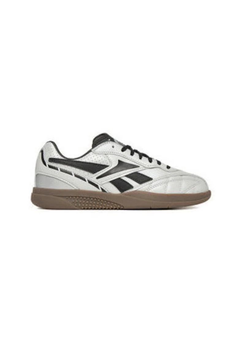 Pantofi sport dama  EO-HAMMER STREET, argintiu, piele naturala, sireturi