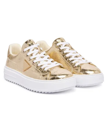 Tenisi dama  piele ecologica, auriu