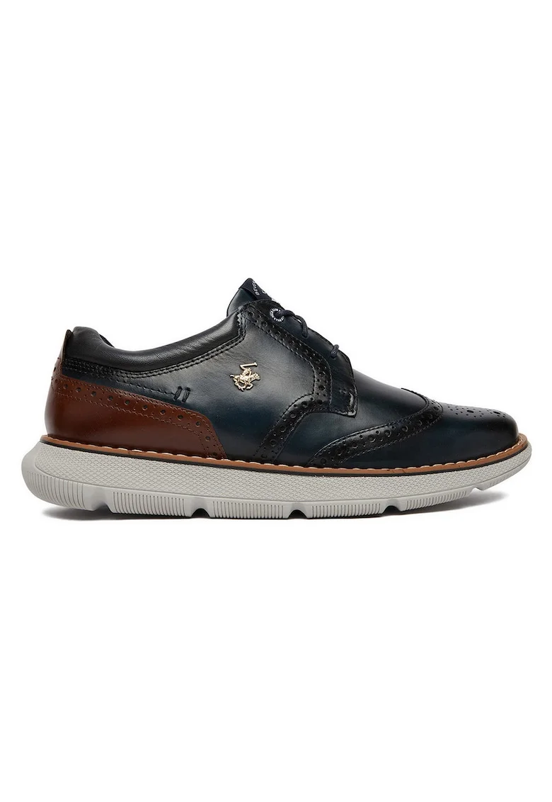 Mocasini barbati,  piele naturala, bleumarin,