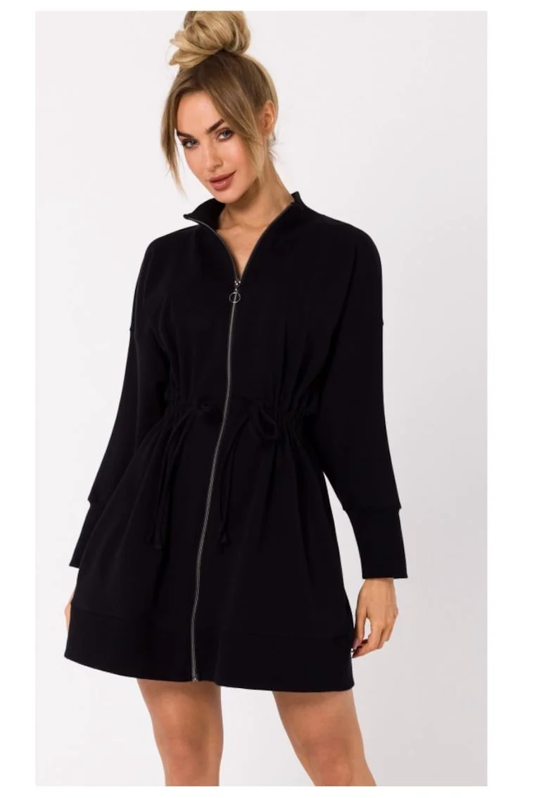 Rochie cu fermoar si decupaje in spate