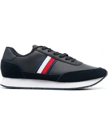 Pantofi sport barbati,  Piele/Nailon, Bleumarin