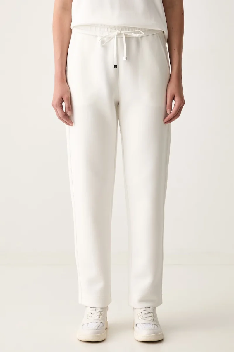 MM by Max Mara pantaloni de trening pentru femei cu bumbac MMLZINNIA