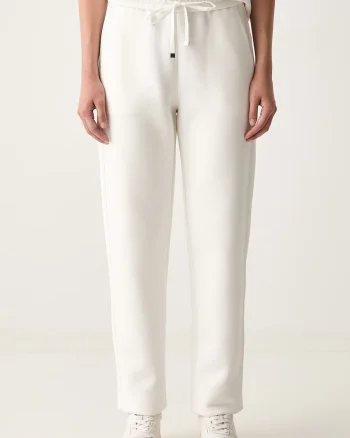MM by Max Mara pantaloni de trening pentru femei cu bumbac MMLZINNIA