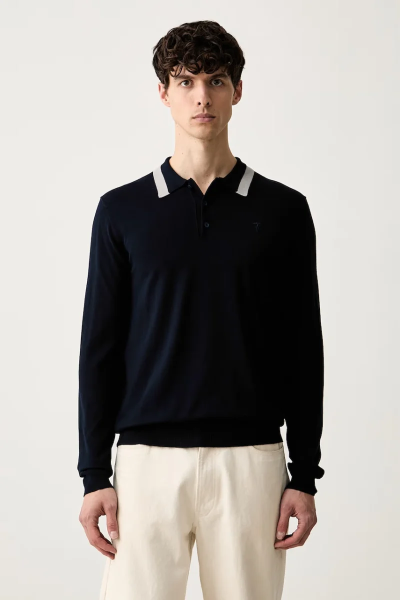 Trussardi pulover pentru bărbați cu vâscoză