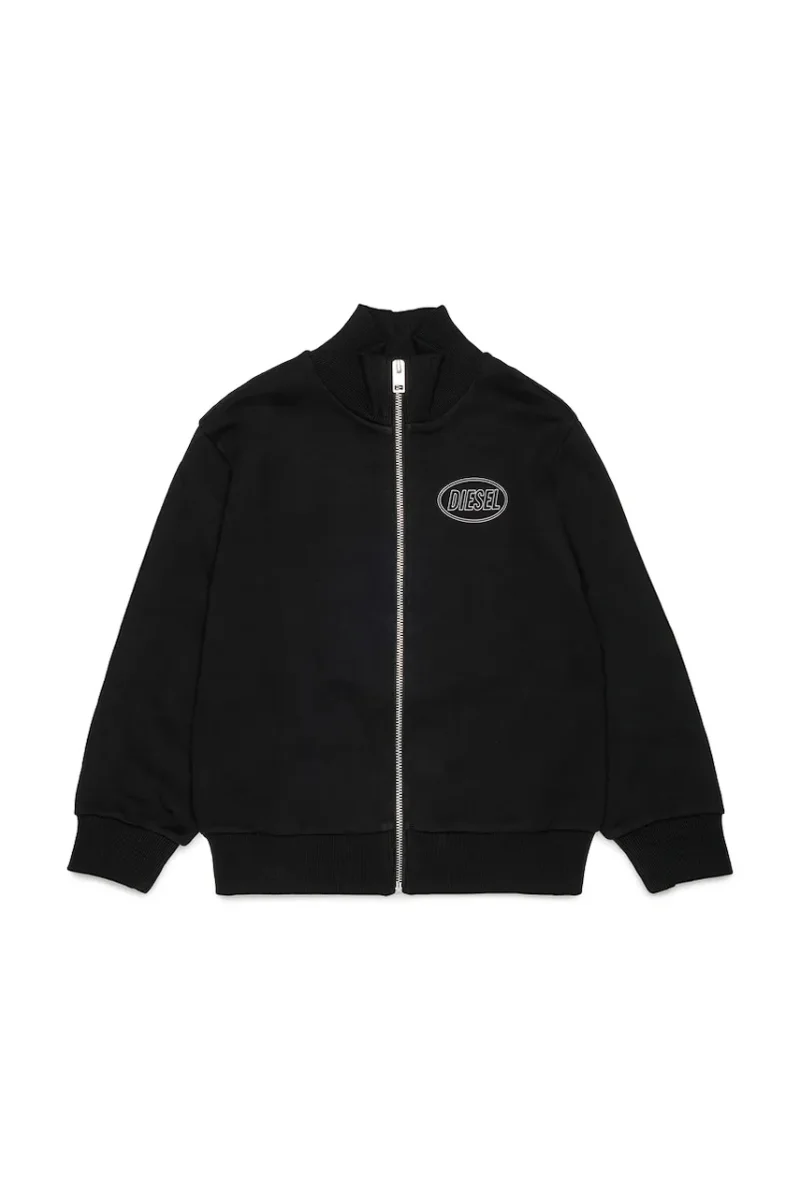 Diesel hanorac cu fermoar pentru copii din bumbac SCIRCLEZIP OVER SWEAT-SHIRT